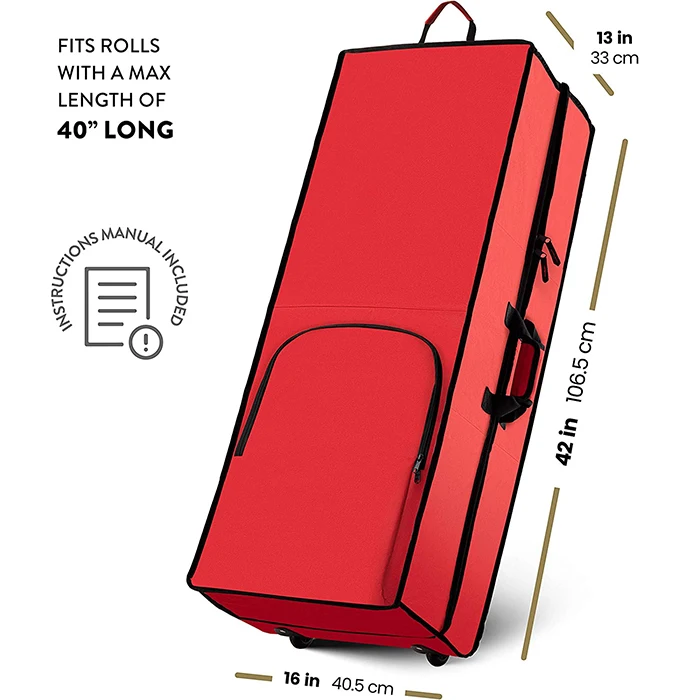 Multi-Featured Wrap and Accessory Storage and Organizer with Wheels