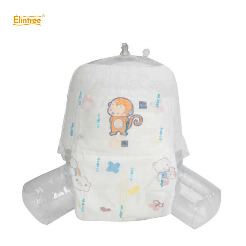 Elintree manufacturers wholesale cheap breathable ultra thin sleepy disposable baby pull up pants