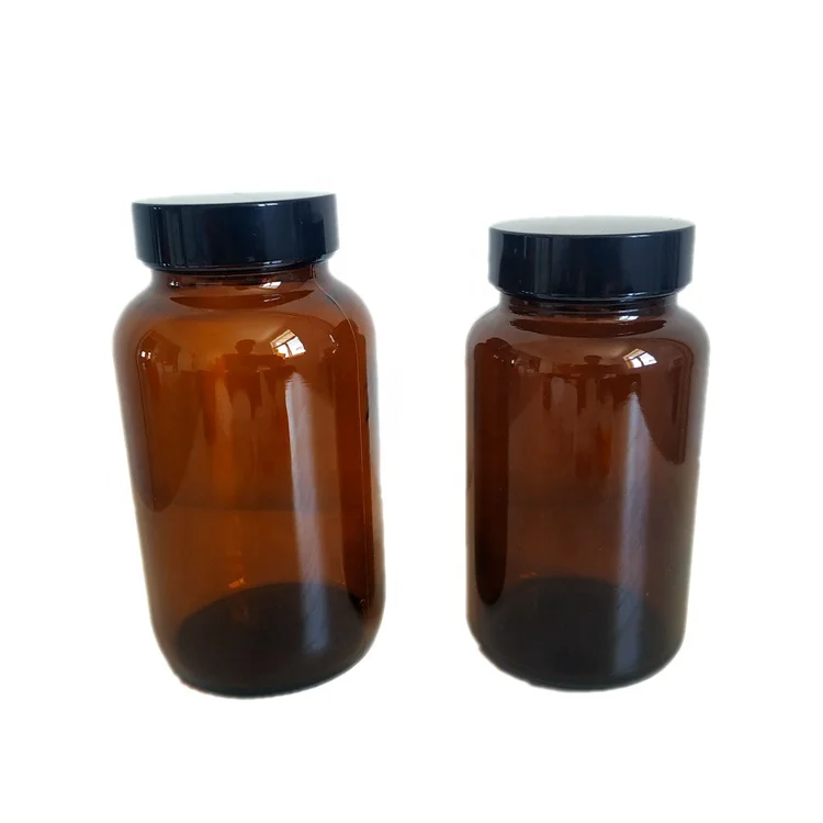 
Pharmaceutical medicine pill packages 60ml 75ml 100ml 150ml 200ml 300ml 400ml amber glass capsules health care medicine bottles 