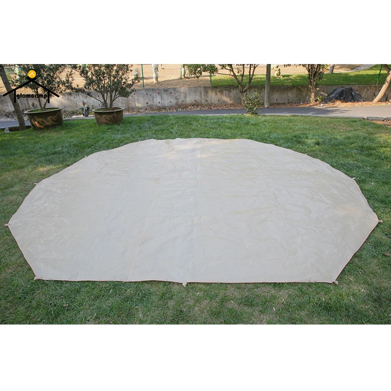 Outdoor 5m bell tent rugs flooring matting footprint tent mat dirt-proof carpet 120gsm-PE