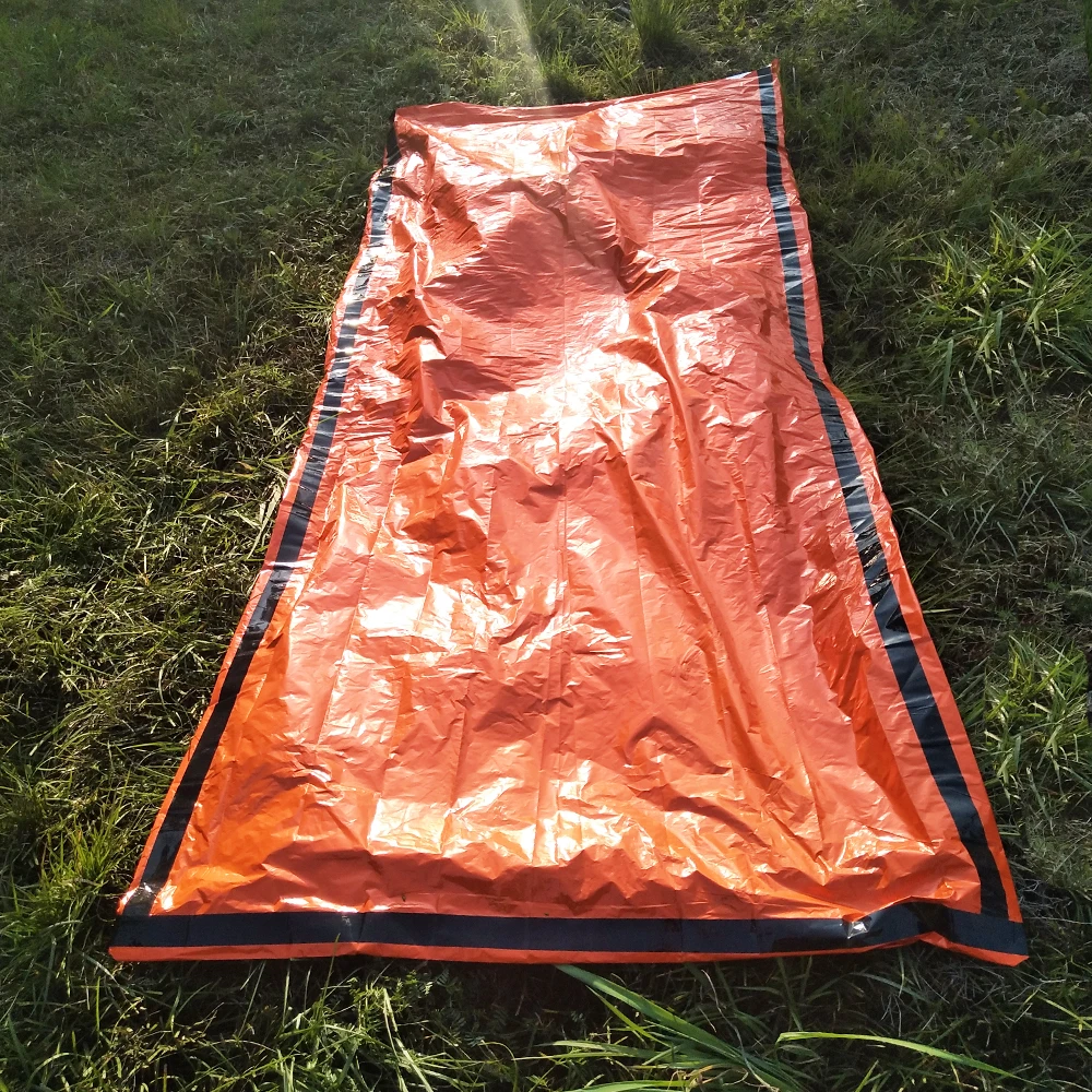 Emergency Mylar Sleeping Bag  Designed for NASA Space Exploration and Heat Retention Perfect for Survival Kits and Go-Bags