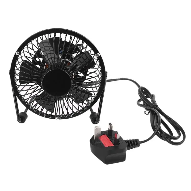 US EU UK Plug AC 110V 220V Electric Fans 5 inch Table Metal Small Desktop Fan for Home and Office Personal Fan