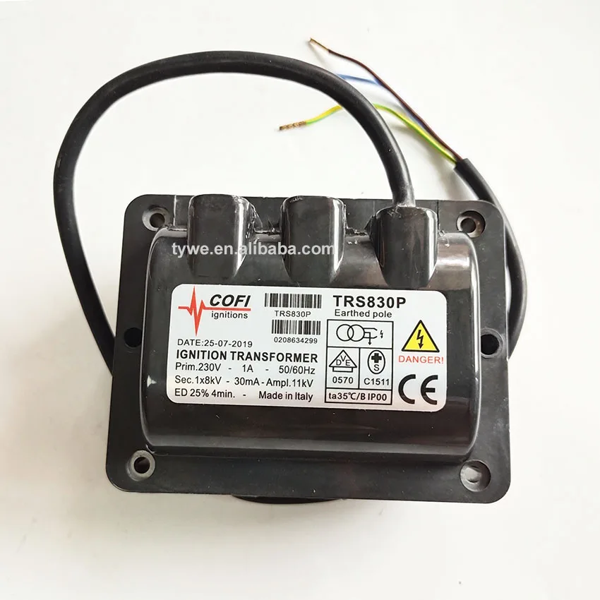 TRS820P COFI ignition transformer TRS820P/39 8KV burner ignition transformer, boiler burner spare parts