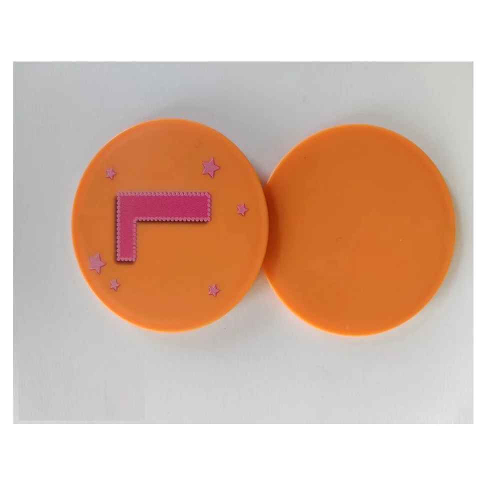 Best Selling Foldable UV High Relief English Letter Round Make up Mirror Travel Mirror