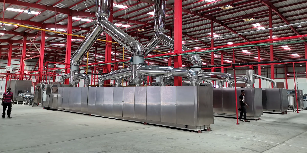 High efficiency wafer production line wafer snack machine wafer biscuit making line