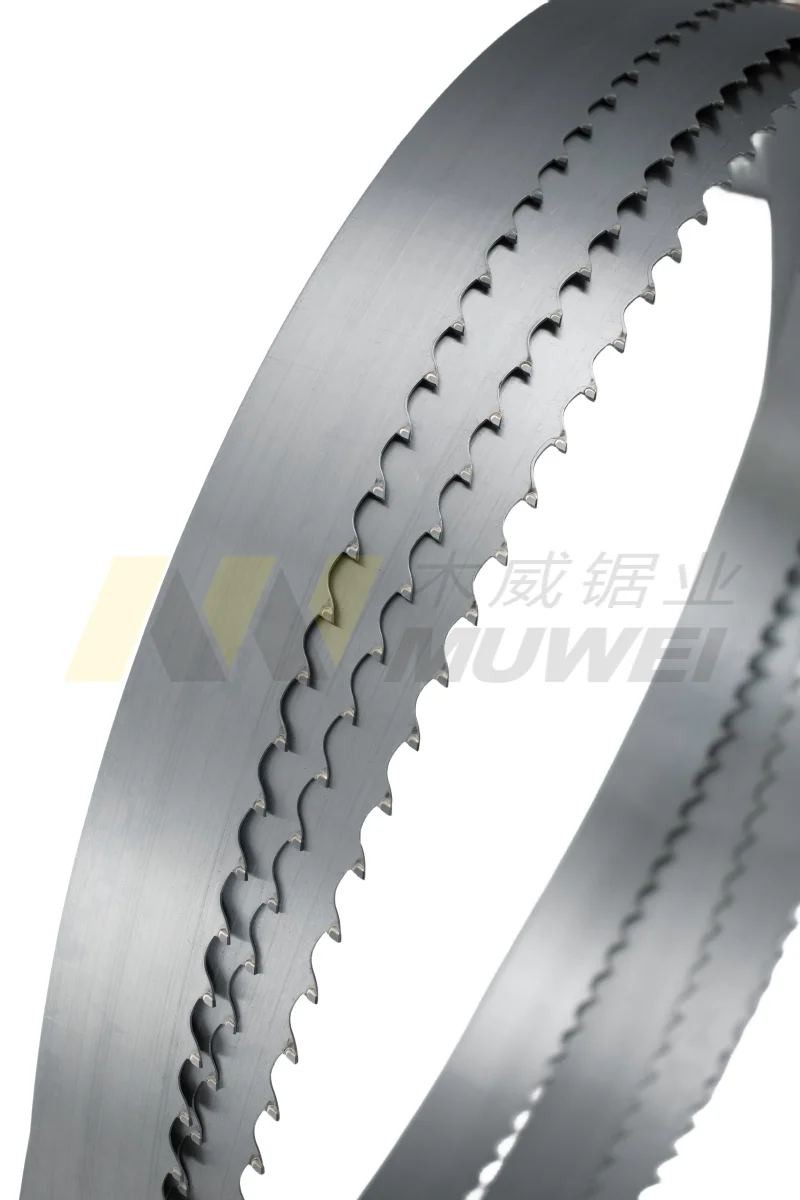 Size Customized Horizontal And Vertical Stellite Band Saw Blade For Sawmill Woodworking