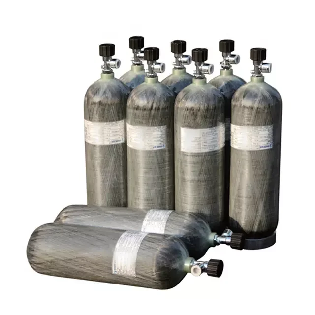 Hot Sale 6.8L High Pressure 4500psi 300bar 30mpa Fully Wrapped Composite Carbon Fiber Gas Cylinder