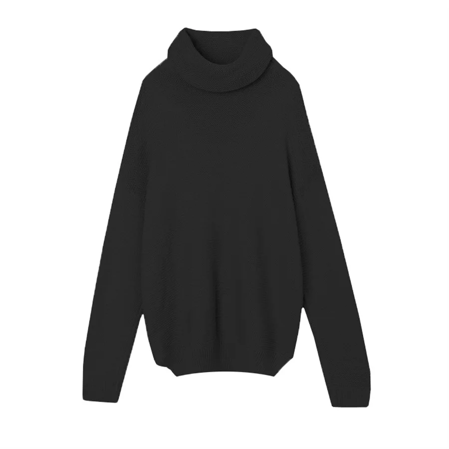 Новые модные мягкие свитера средней длины с высоким воротом для беременных