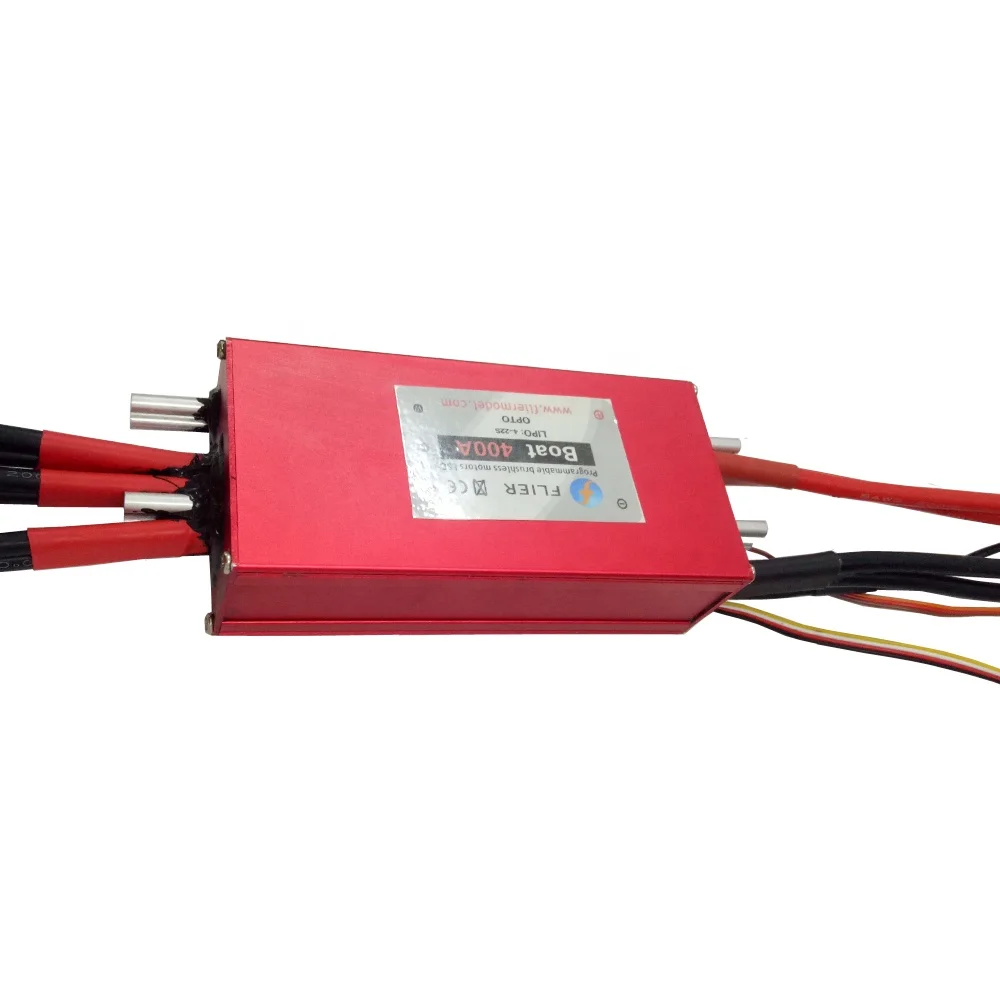 Efoil 400A Бесщеточный Регулятор скорости ESC (3-22S) OPTO для радиоуправляемой модели лодки и гидрофольги