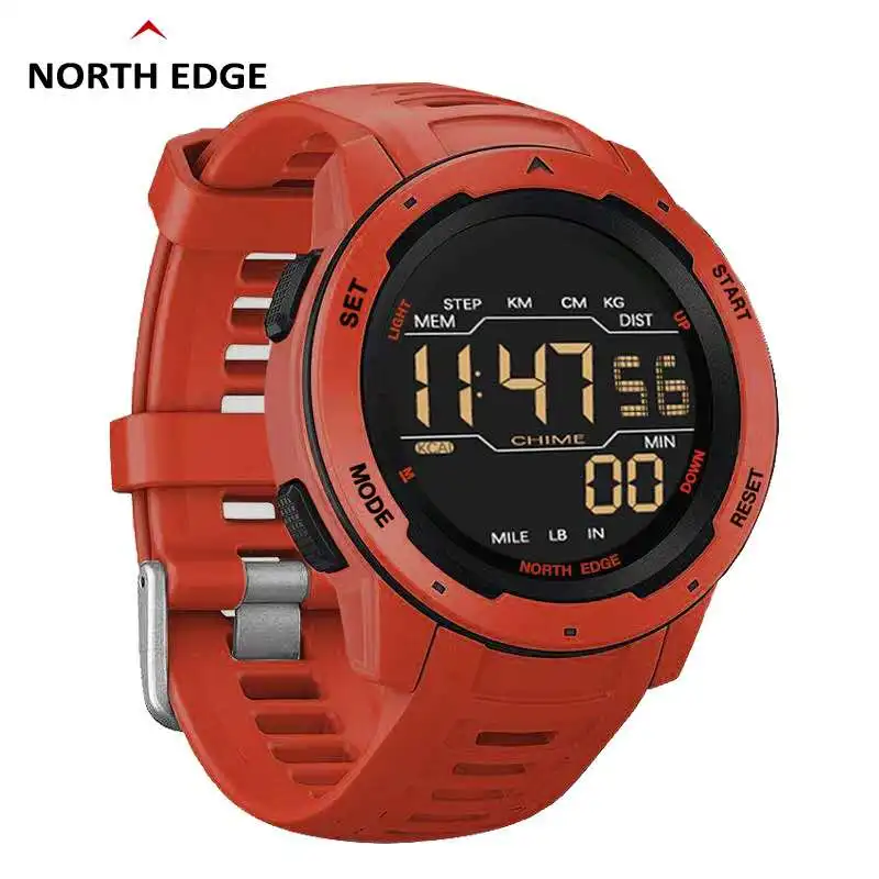North Edge 2020 New Model Outdoor Pedometer Digital Smartwatch Multi-function Waterproof Student Sports Watch