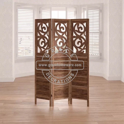 3 Panels Hall Divider Modern Screens Divider Wooden Partition For Living Room room divider wood