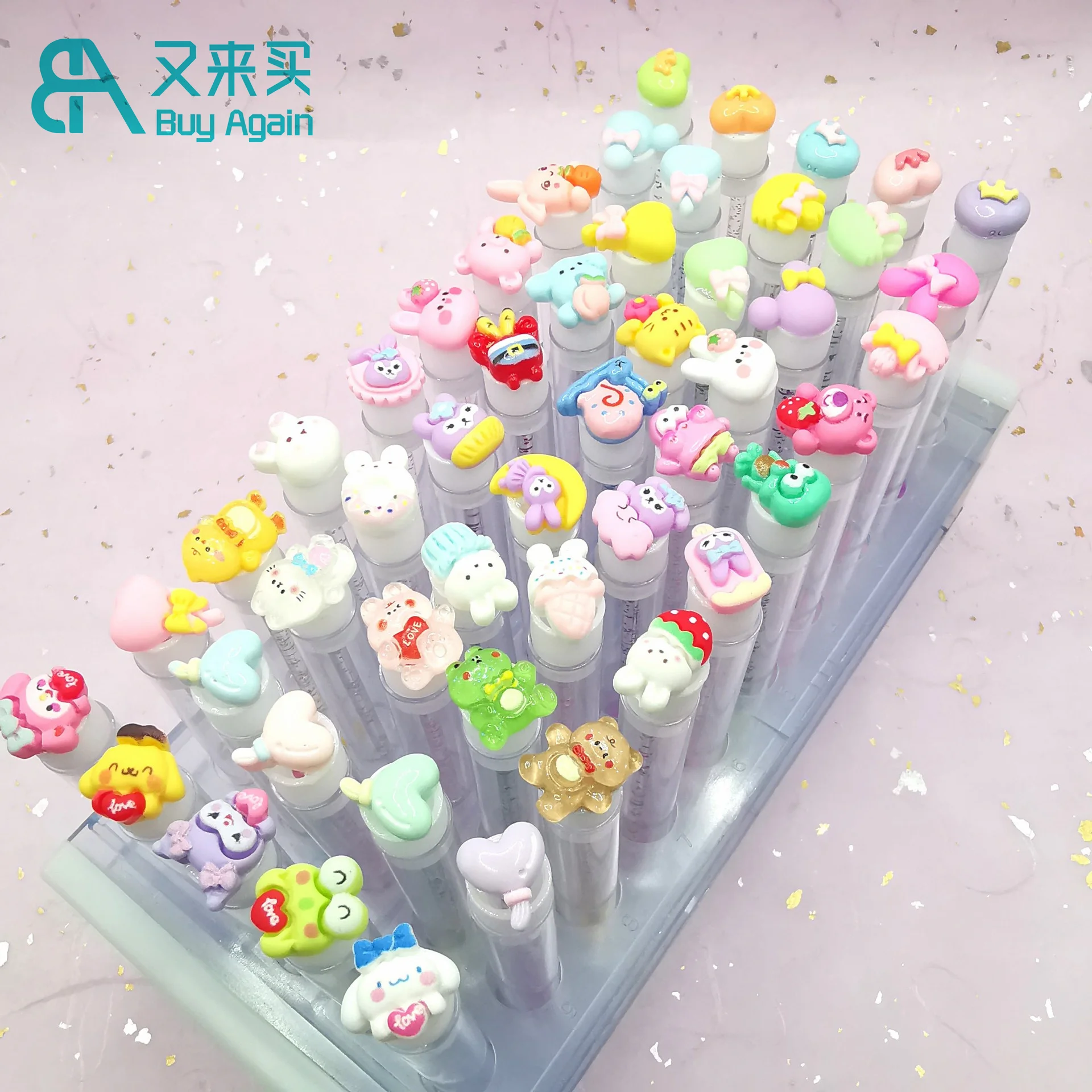 Wholesale Cartoon character Sanrio lash wand eyelash brush tube mascara spoolies tubes Eyelash spoolie with
