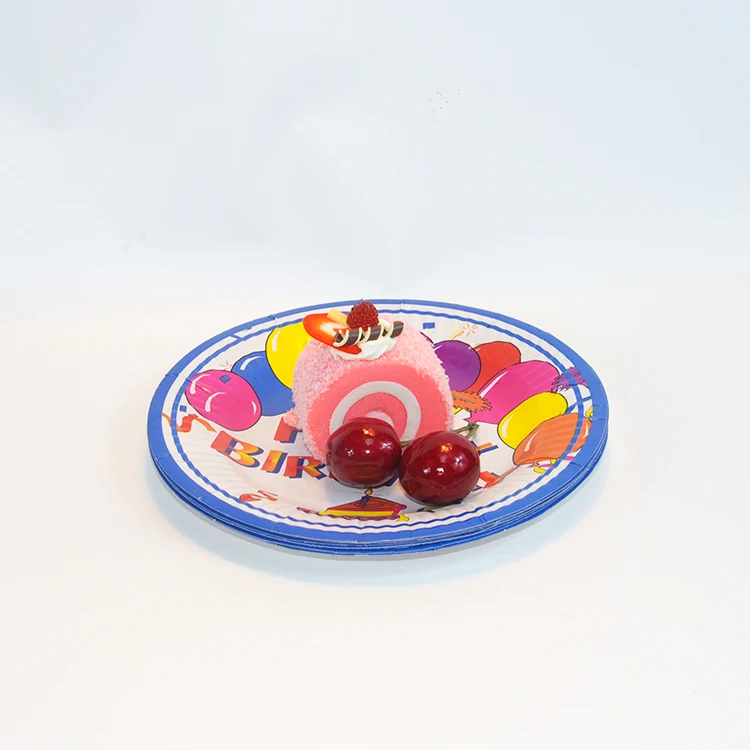 Custom Food Grade Carton Printing Dinner Party Paper Plate
