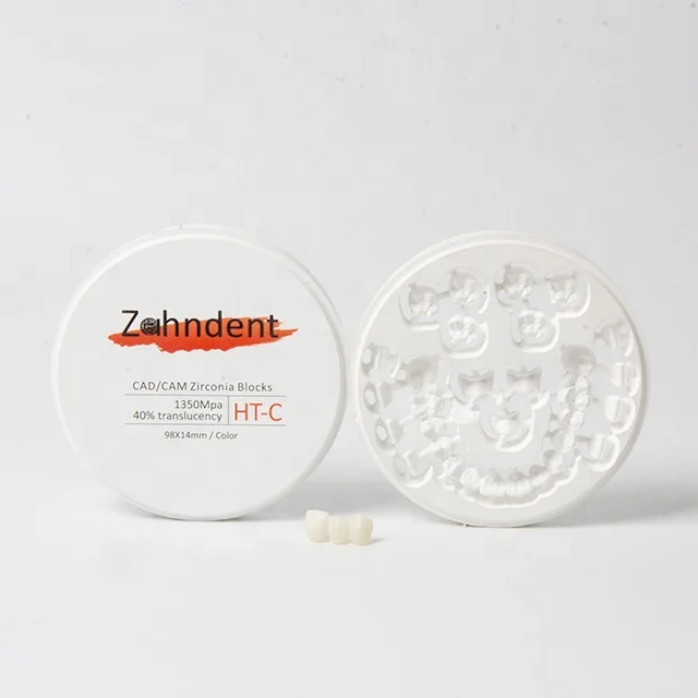 Zahndent «камень ножницы бумага» циркониевый блок cad cam изготовление зубных протезов системы для Стоматологическое лабораторное 16 видов цветов A1 A2 A3 после в Китае (стандарты CE