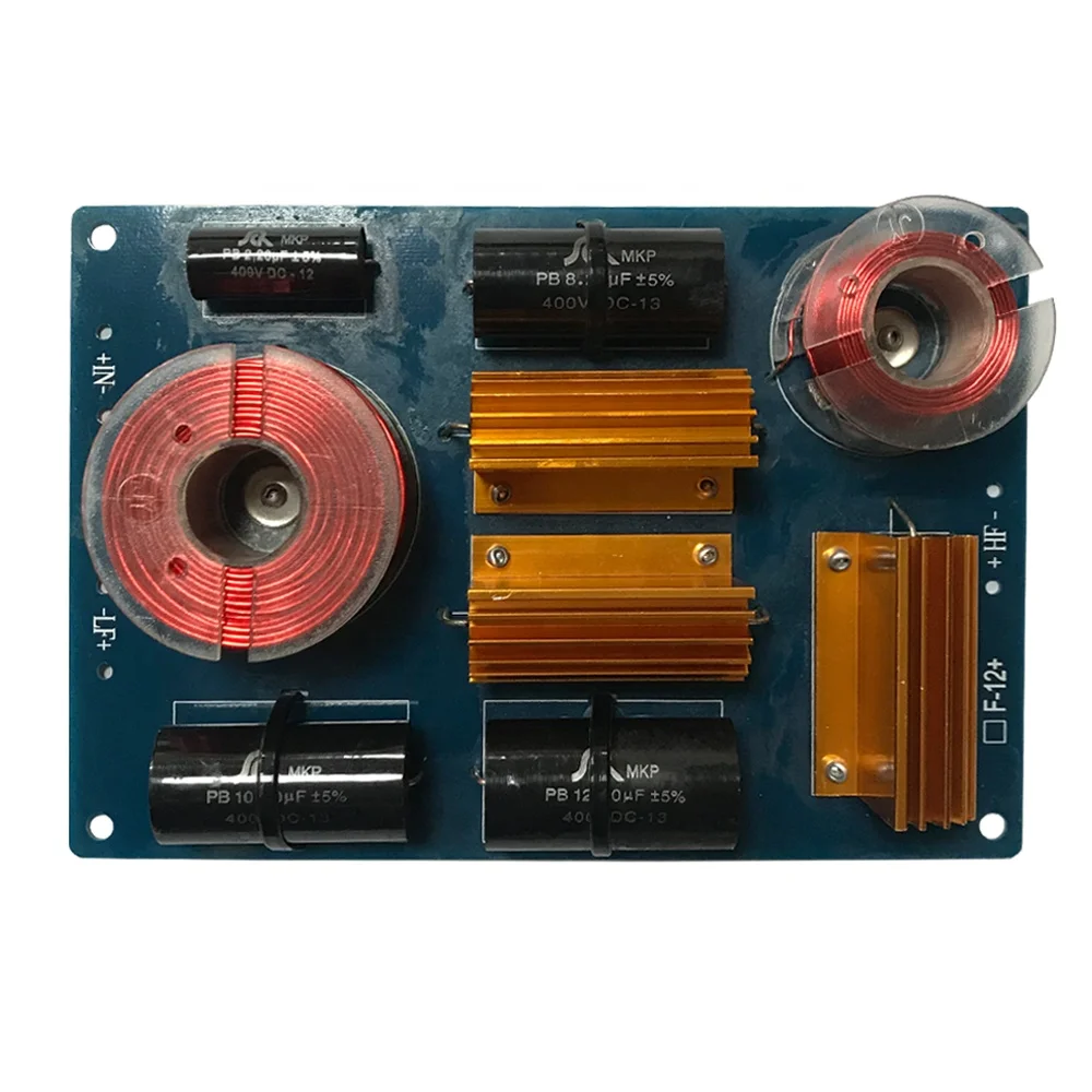 600W 2-сторонний разветвитель один 12 дюймов НЧ-один твитер делитель частоты 4-8Ohm DIY динамик фильтр аудио Плата кроссовер