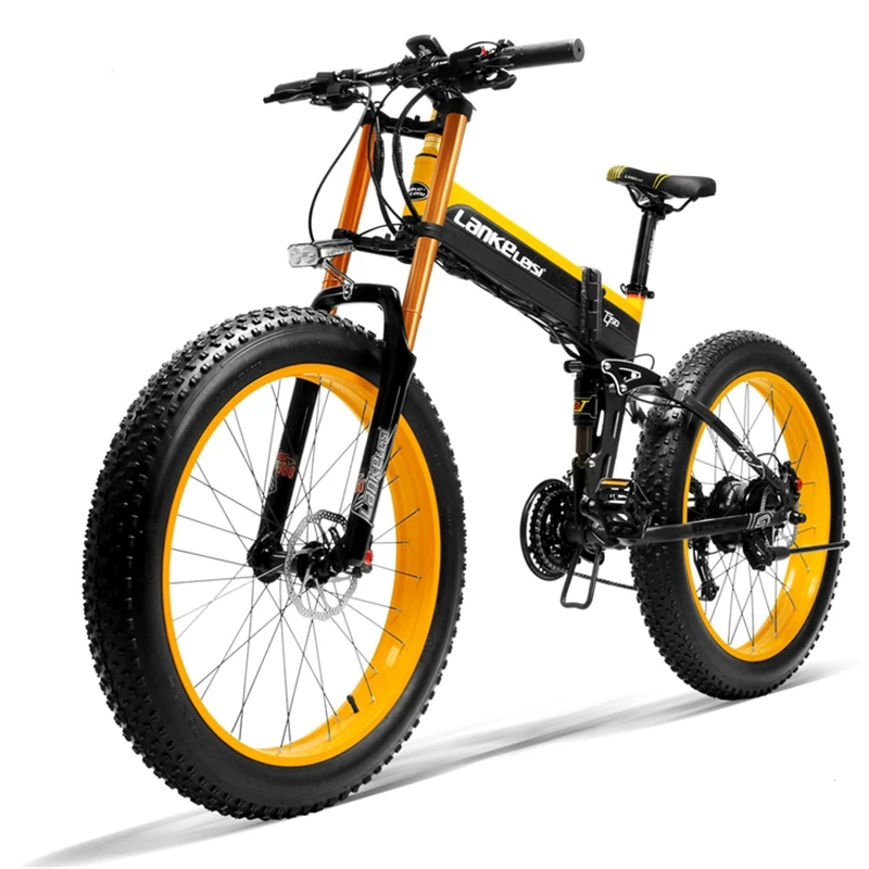 EU Warehouse 1000W electric bike 48V17.5ah lithium battery  26 inch fat tire electric mountain bicycle folding electric bicycle