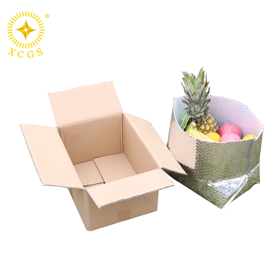 Resealable фольгу тепловой изоляцией замка застежка-молнии охлаждения щит пакет из пузырчатой пленки для использования в