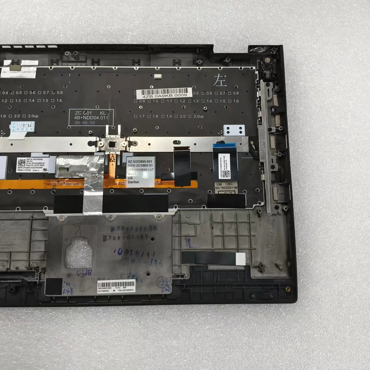 X1 Yoga Keyboard For Lenovo Thinkpad X1 Yoga 2nd 3rd Gen Palmrest With Keyboard Cover C Top Cover US