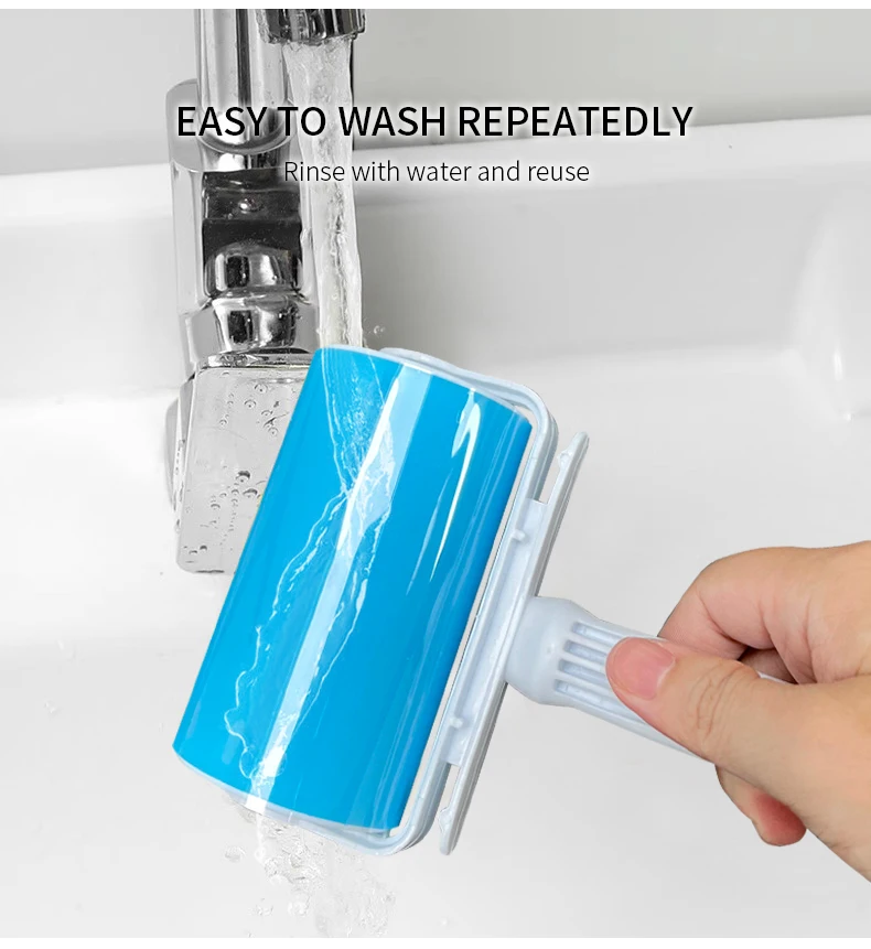 Reusable gel lint roller multi-functional 3 sizes set extra strong sticky lint remover roller