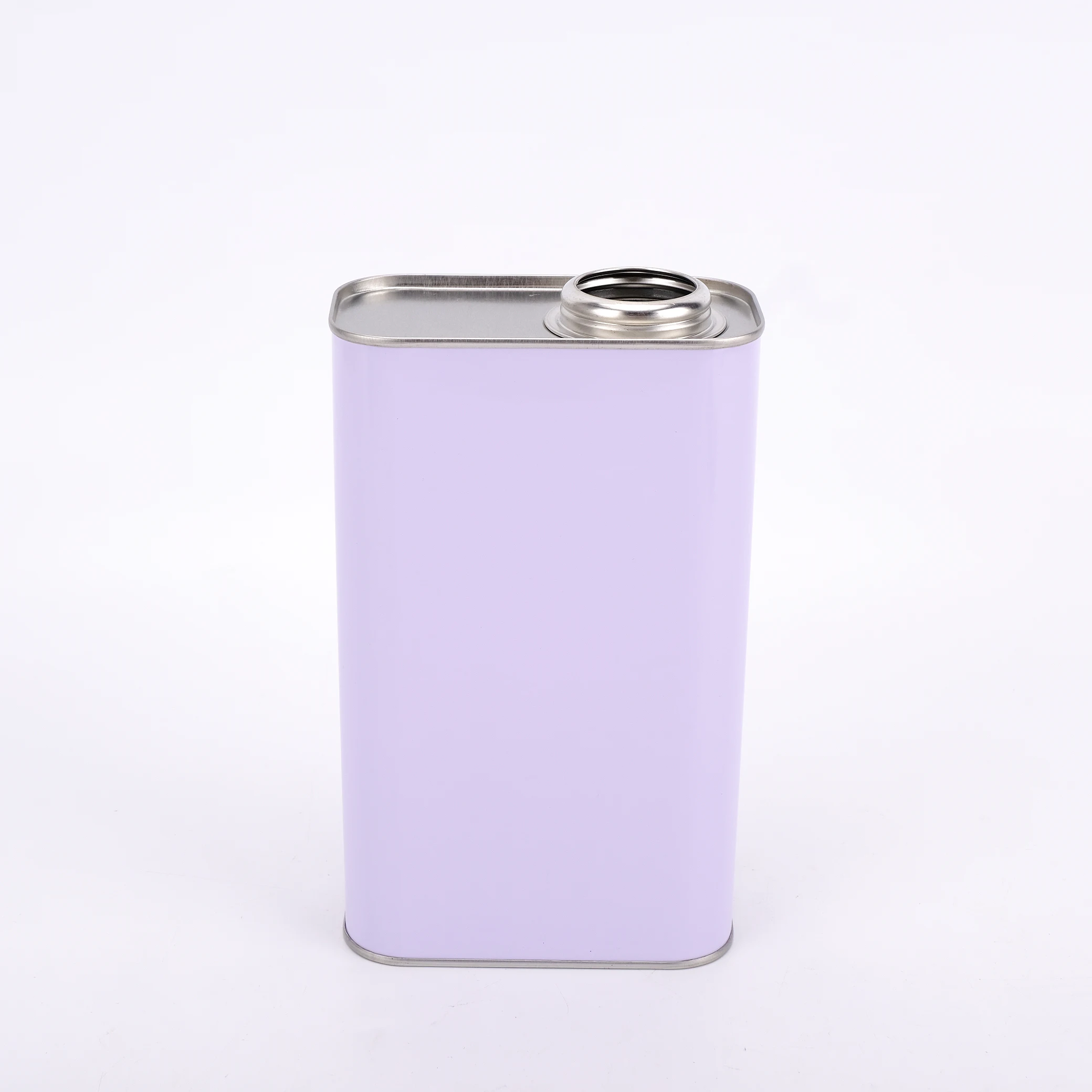 Wholesale factory direct sales oil metal can 1 liter square food grade tinplate olive tin with finger press lids oil metal can