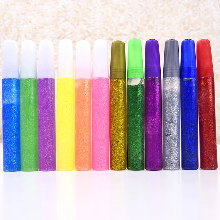 Good Quality Waterproof Festival Decoration 3d Glitter Glue Non Toxic Glitter Glue For Decorate Face