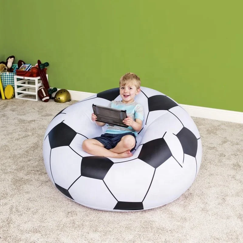 Indoor Outdoor Inflatable Soccer Ball Bean Bag Chair Air Sofa PVC inflatable soccer ball Chair Inflatable Sofa for Adults/kids