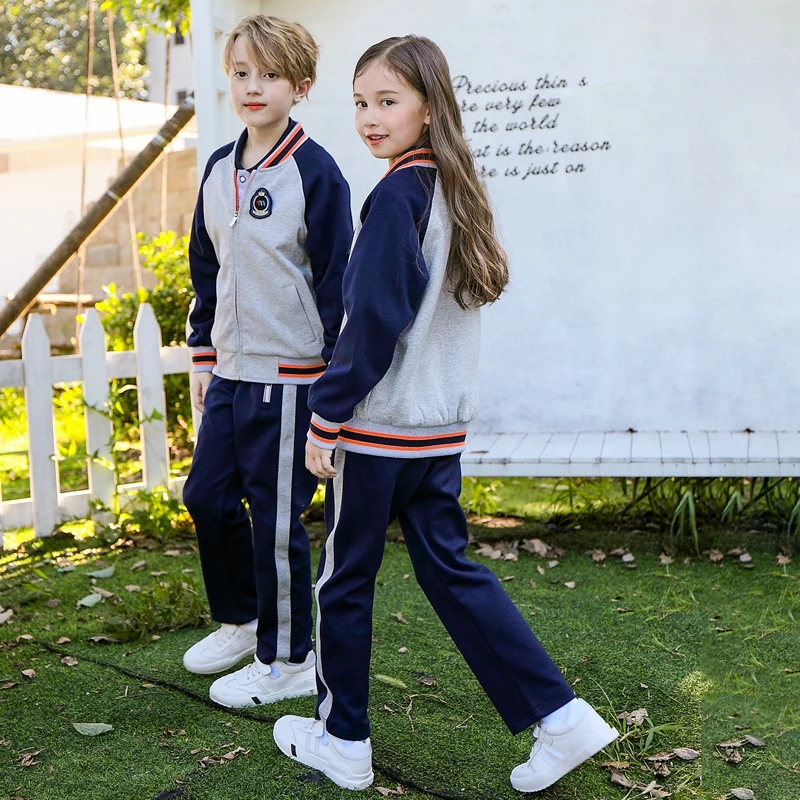 Hot Simple Dark Blue Students Chinese High School Shirts Students Uniform