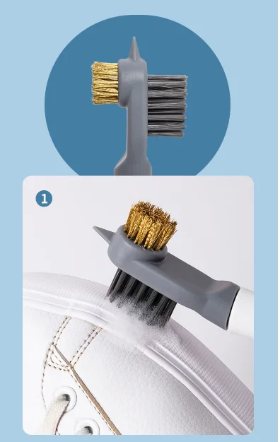 Multi-function soft wool shoe brush non-damaging shoe washing brush long handle household multi-function shoe brush