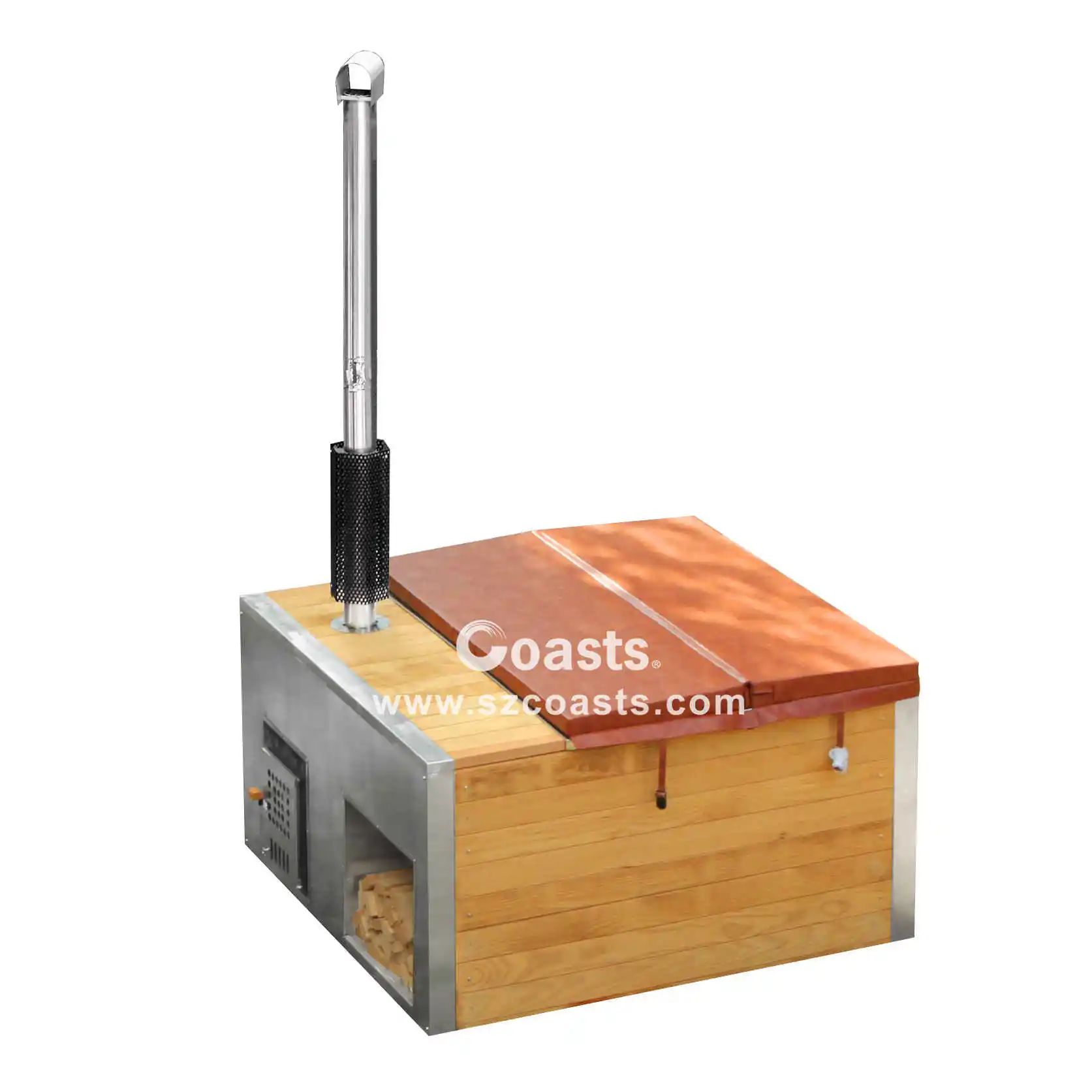 New Outdoor Wood Burning Stove Hot Tub Stainless Steel Hot Tub Spa Outdoor Hot Tub Swimming Pool