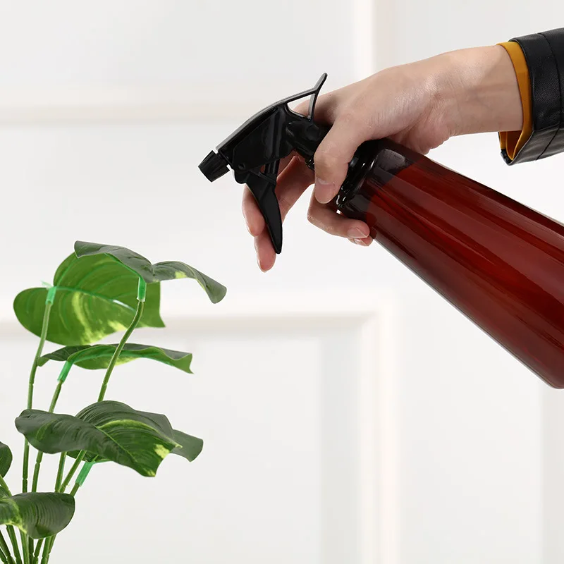 750ML Plastic fine mist trigger spray bottle hand pressure  fogger machine household garden spray bottle
