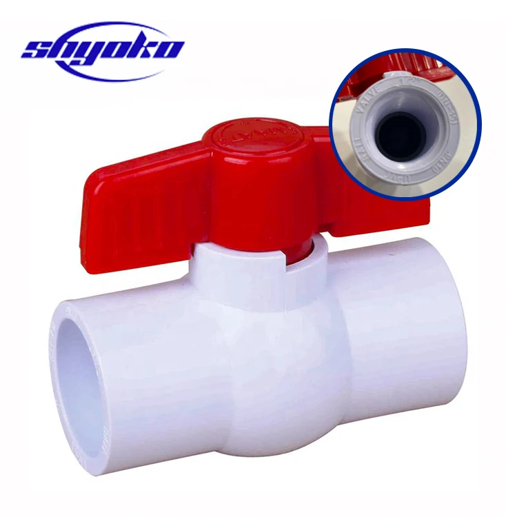 Ручка шаровой кран из ПВХ пластиковые 1/2