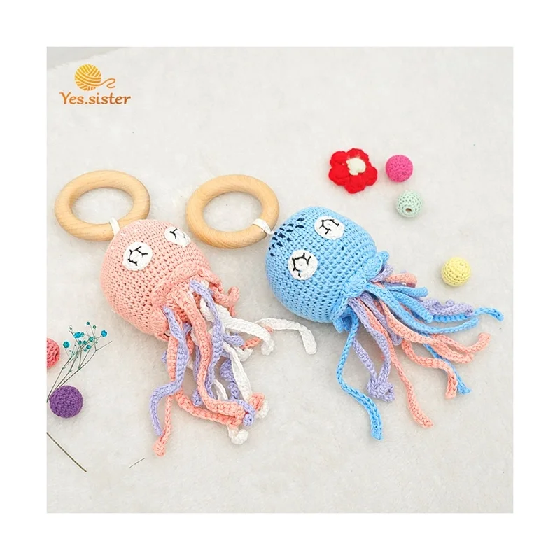 Pull String Musical Baby Plush Toys Hanging Bed Bell Rattle Sensory Educational Soothing Toy