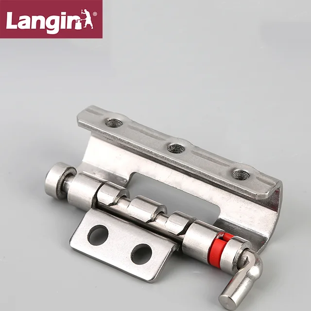 Langin  removable pin cabinet hinge with red shaft clamping ring
