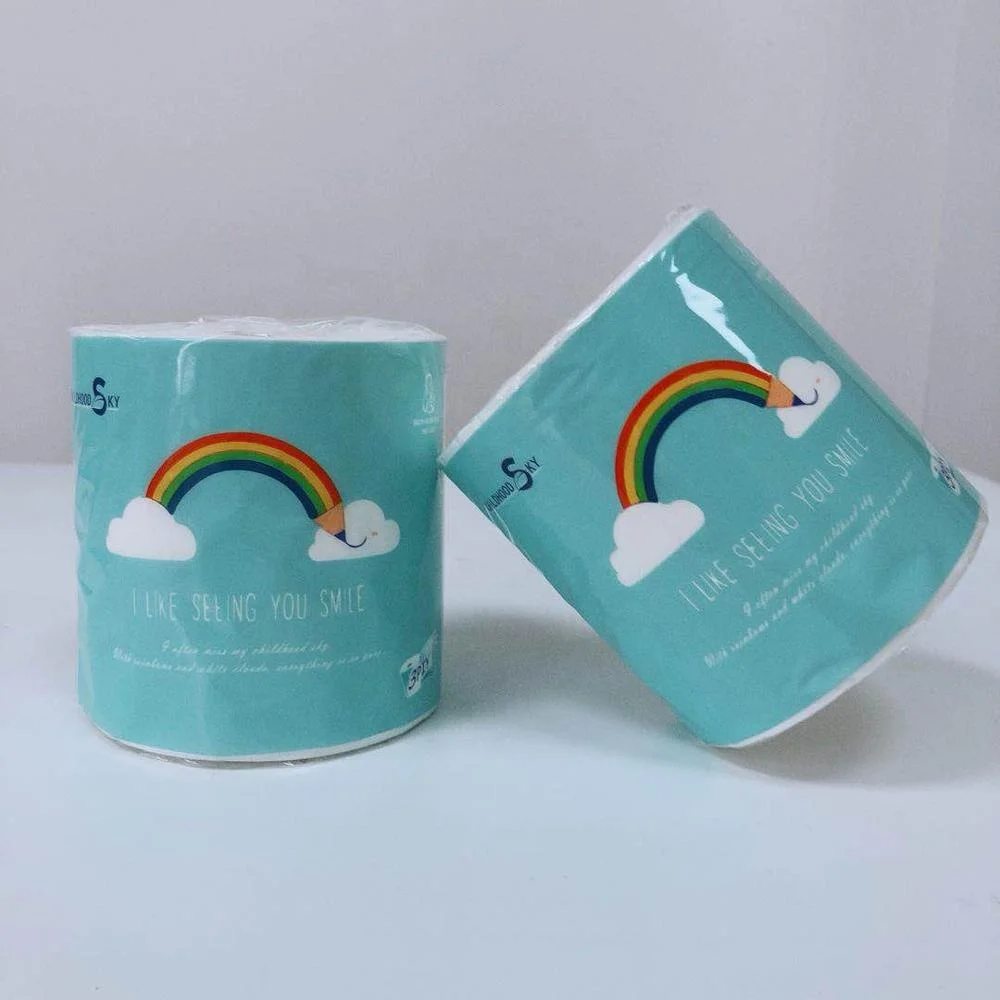 Factory Wholesale Household 3 Ply Virgin Wood Pulp Toilet Paper Roll for Home & Restaurant Use