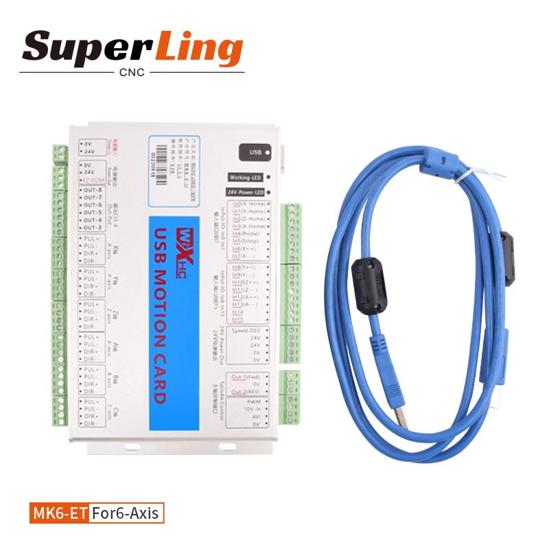 CNC XHC MK3-IV MK4-IV 3/4/6Axis CNC System mach3 USB Port Controller for Engraving Machine Controller