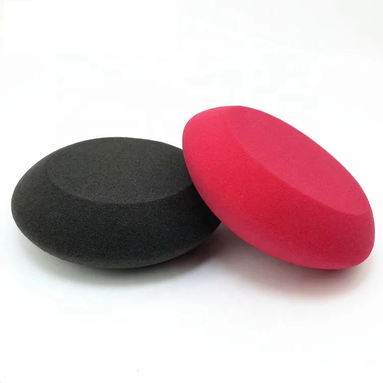 Оптовая продажа, автомобильная восковая губка, автомобильная утолщенная круглая губка, губка высокой плотности, черная, красная, НЛО, восковая полировальная губка