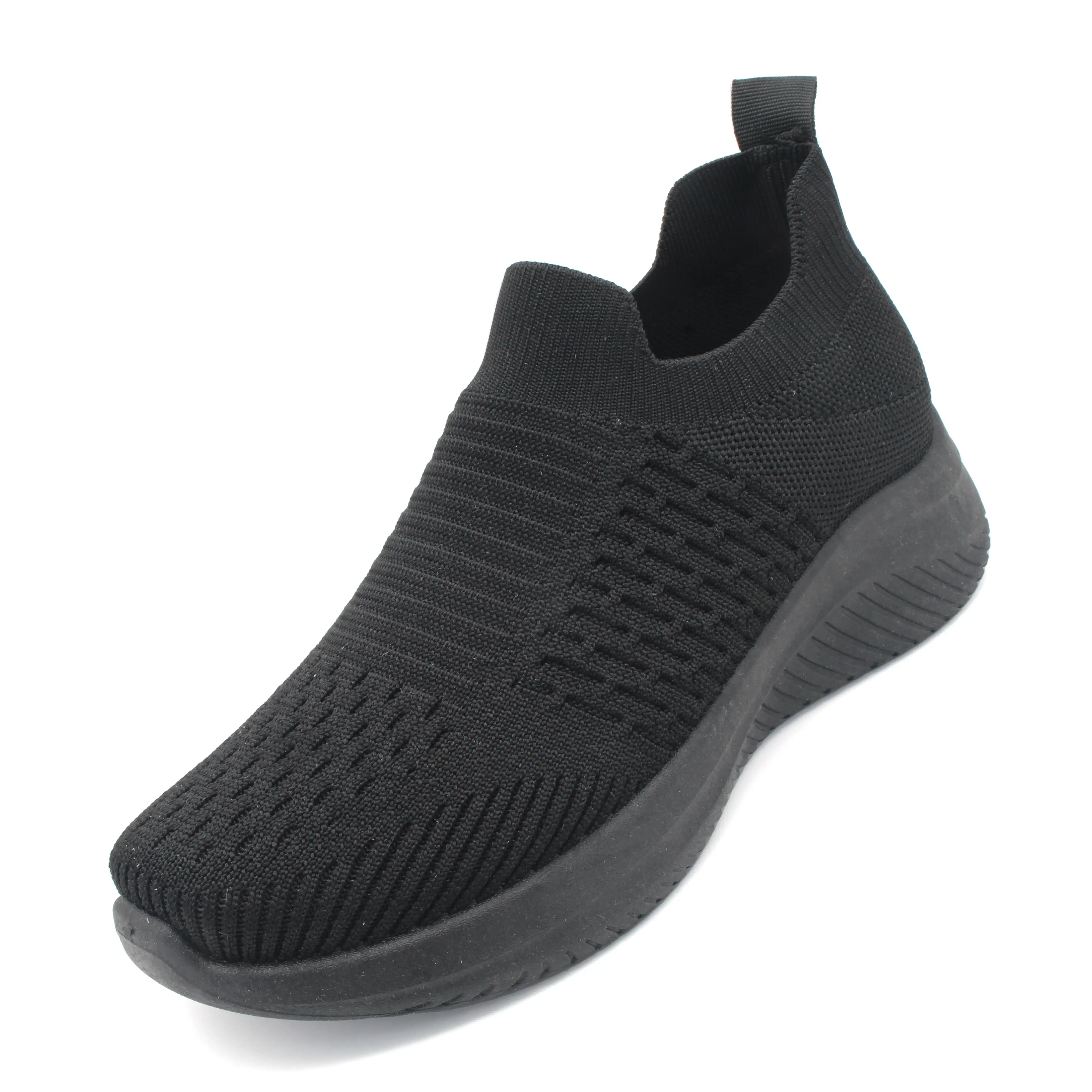 Multiple Colors Wholesale Knitted Breathable Casual Women Shoes Walking Style Women Shoes