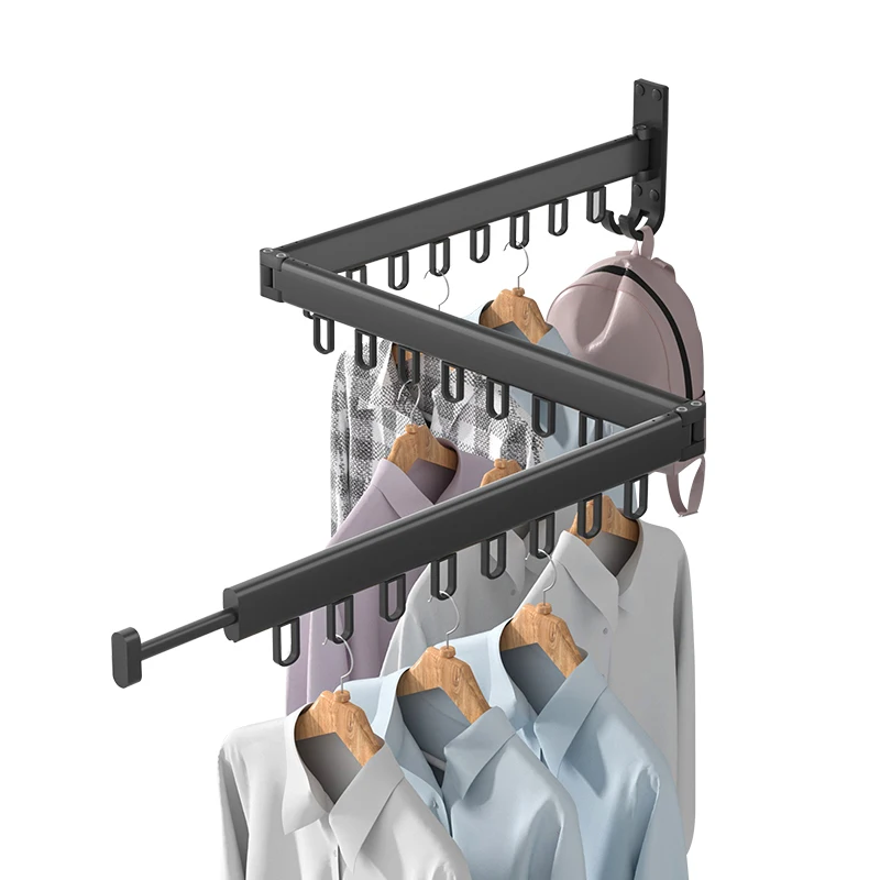 Household Essentials  Balcony Collapsible and Retractable  Clothes Drying Rack
