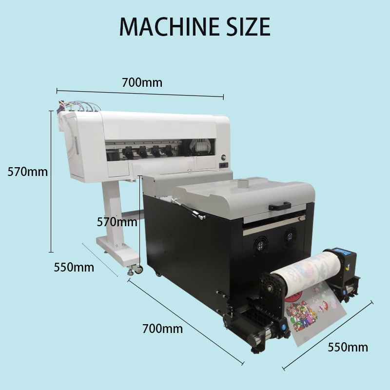 Hot Sale DTF Printing machine 30cm Dual I3200 I1600 dtf xp600 printer frame for tshirt printing