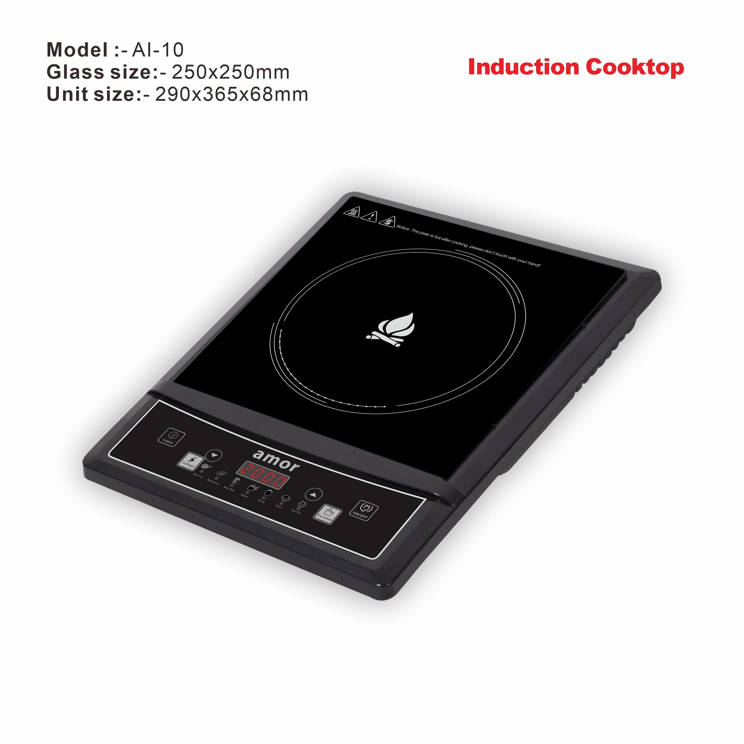 Best Priced AI-10 Electric Hot Plate Cooktop New Infrared Cooktop Power Supply Kit Used Stainless Steel Housing