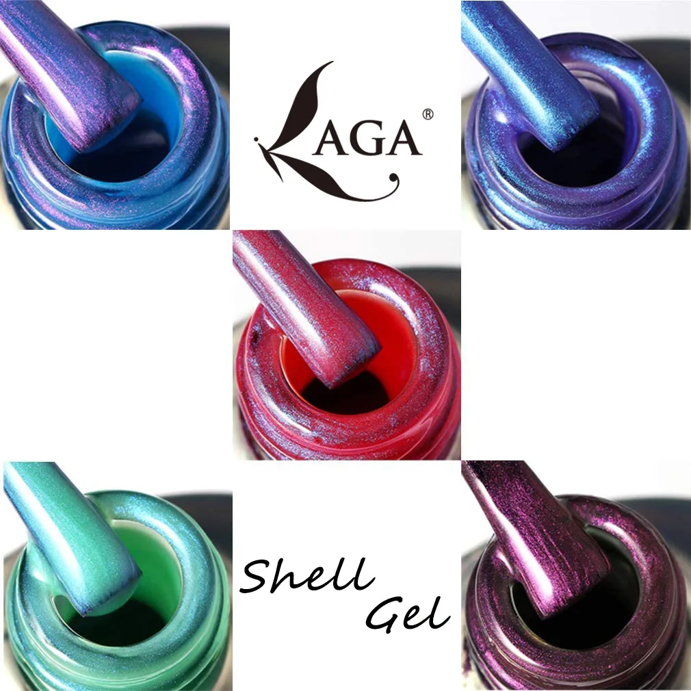 Soak Off Nail Gel Polish For Nail Salon Home DIY pearl sea shell gel Soak Off Uv Led UV Polish Uv Gel Nail Polish