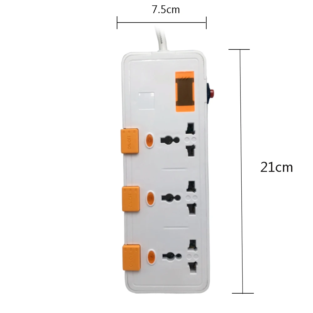 Individual switched AU EU UK US surge protector power strip overload protection