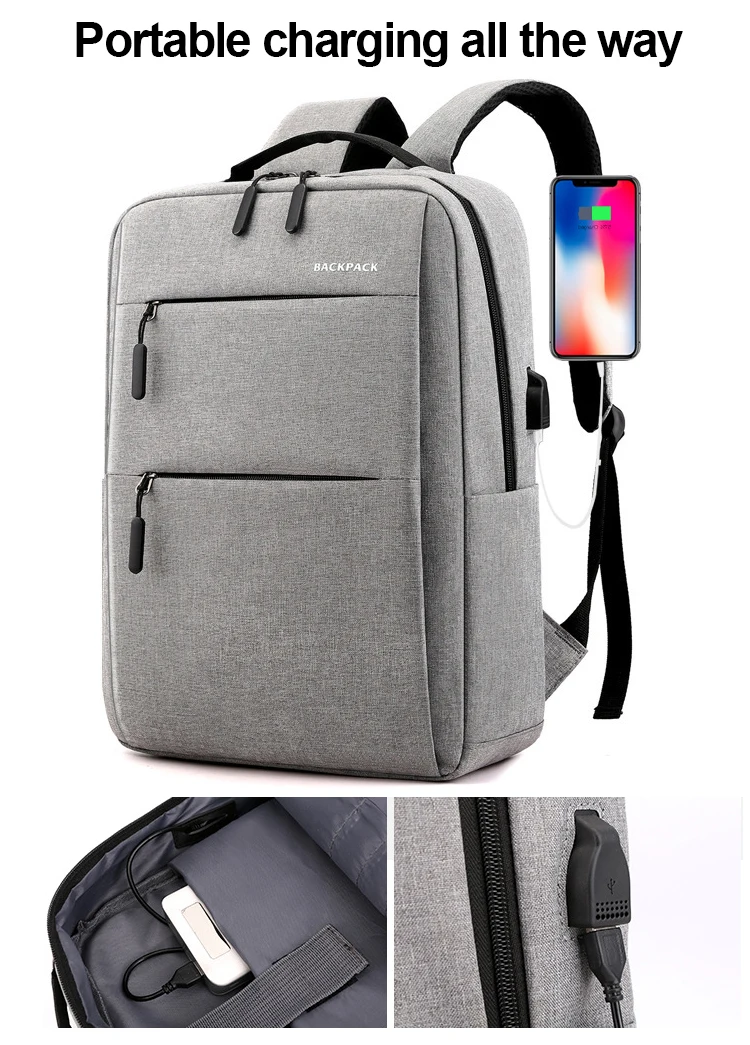 Data cable hidden luggage luxury slim connector expandable hiking Computer business laptop backpack