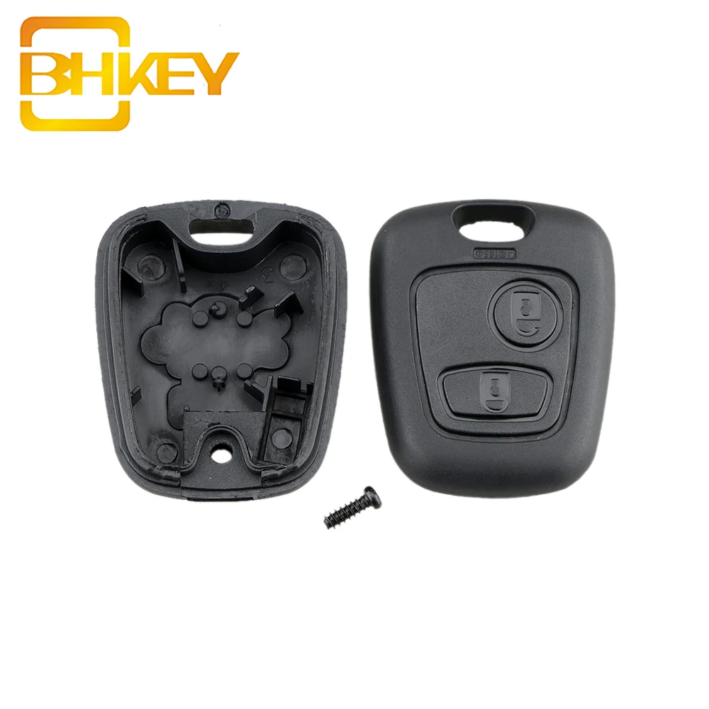 2 Buttons Car Entry Remote Key Case Shell Cover For Peugeot 206 Citroen C1 C2 C3 C4 XSARA Picasso 10mm Socket No Blade