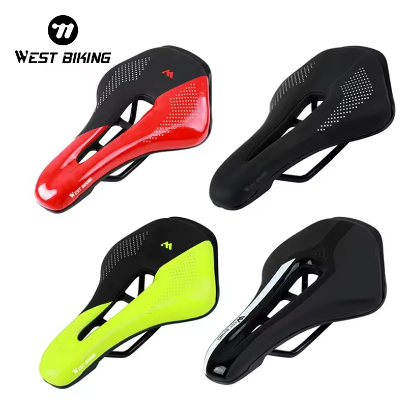 Ультралегкое седло для дорожного велосипеда WEST BIKING прочная подушка из искусственной кожи удобное кожаное велоседло