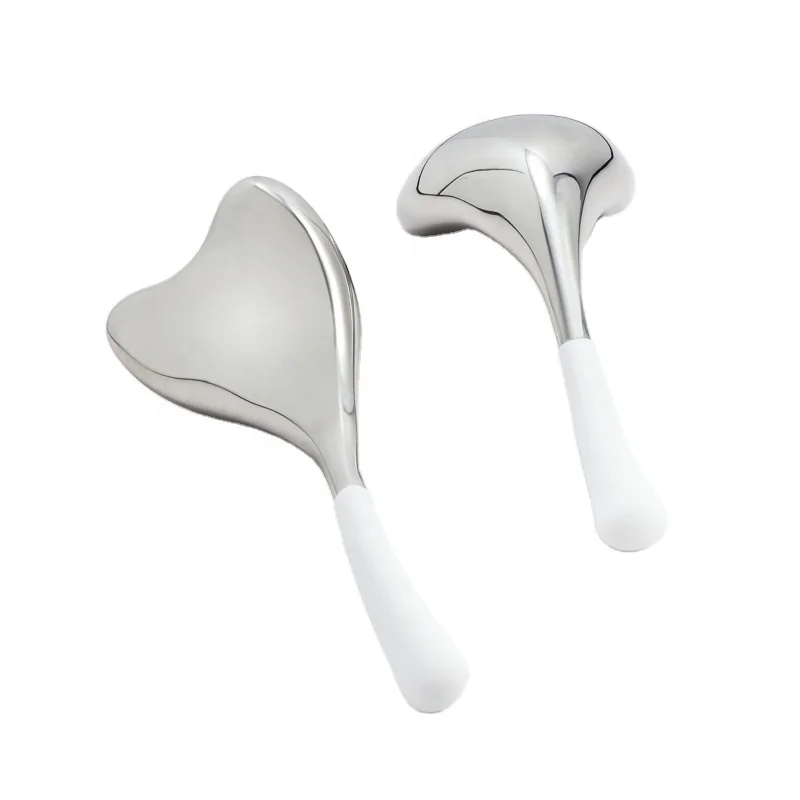 Spa tools stainless steel Spoon Shaped magic cooling balls facial Ice Globes for face massage