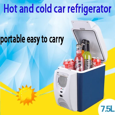 High quality mini portable outdoor camping 7.5L car vehicle cooler and warmer box refrigerator fridges