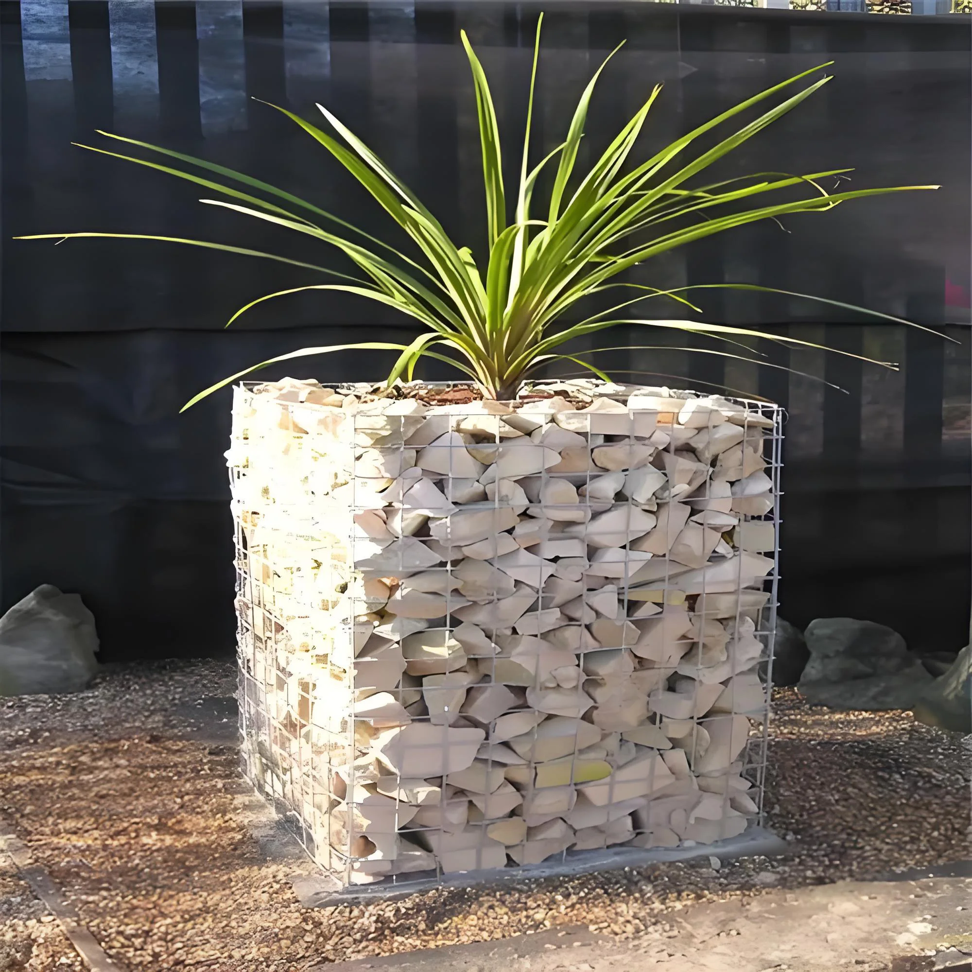 Hot Dipped Galvanized Gabion Basket Galfan Coated Welded Gabion Box For Retaining Wall