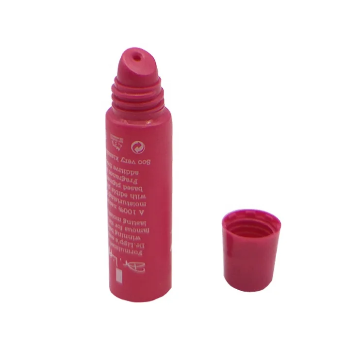 Promotion Red Lipgloss Tube, D16mm Mini Lipgloss Tube Squeeze Tube Lipgloss