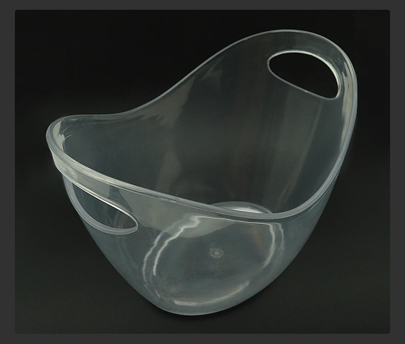 Direct Factory Parties Ice Bucket Plastic Oval Storage Tub Beer Bottle Drink Cooler Bin Baskets Clearer Party Beverage Chiller